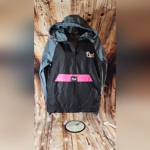 Pink Victoria Secret pullover windbreaker